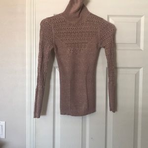 Bebe mauve tight fitting sweater